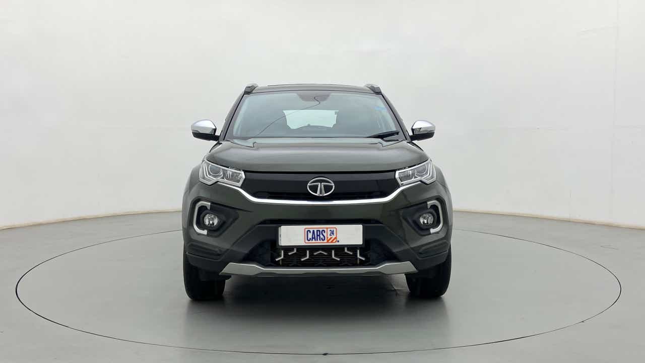 Front view of a Tata Nexon 2017-2023