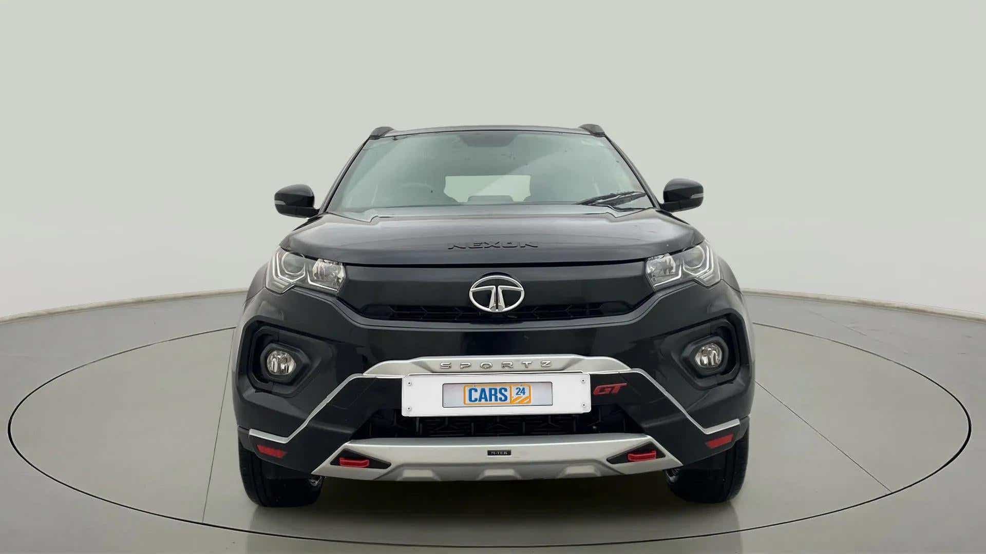 Front view of a Tata Nexon 2017-2023