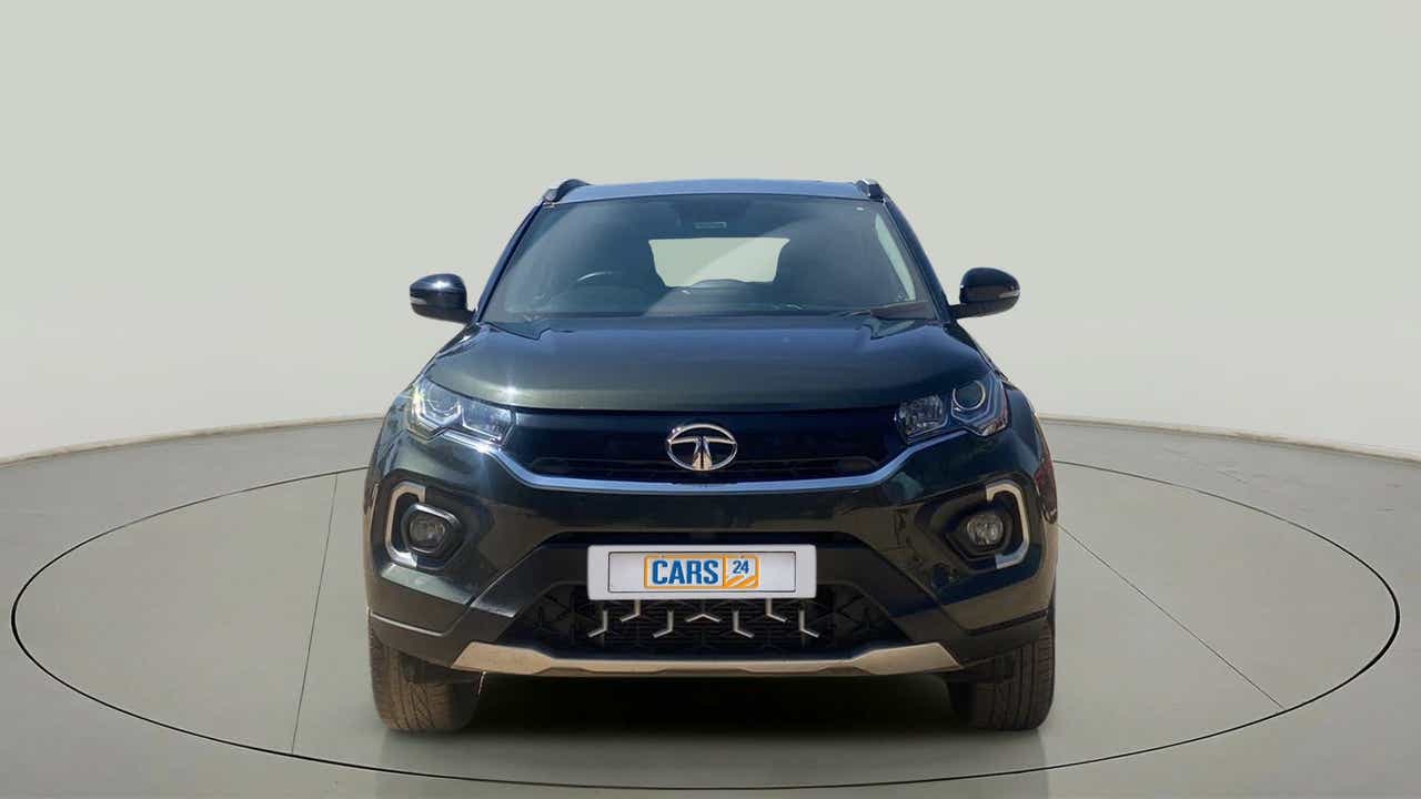 Front view of a Tata Nexon 2017-2023
