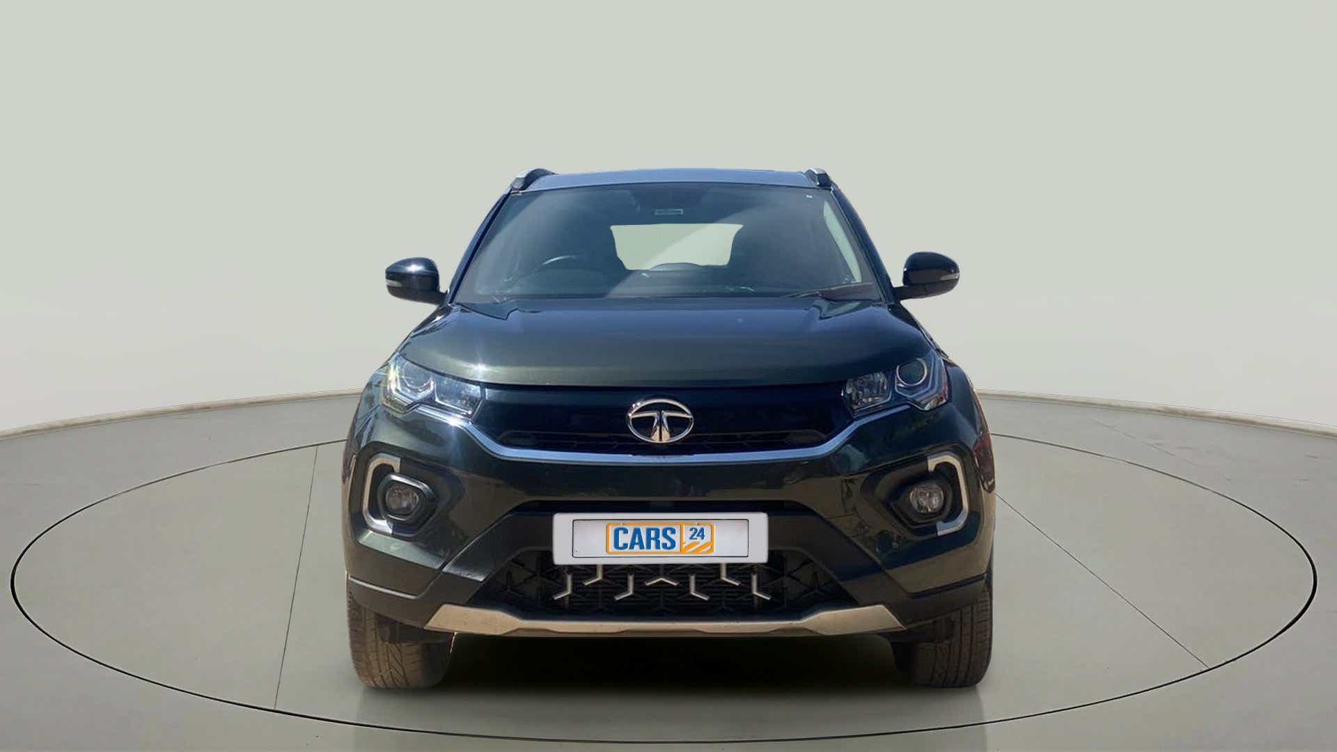 Front view of a Tata Nexon 2017-2023