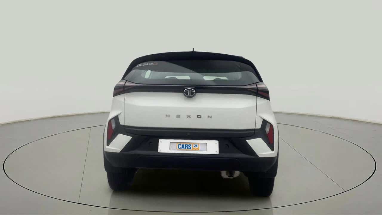Rear view of a Tata Nexon