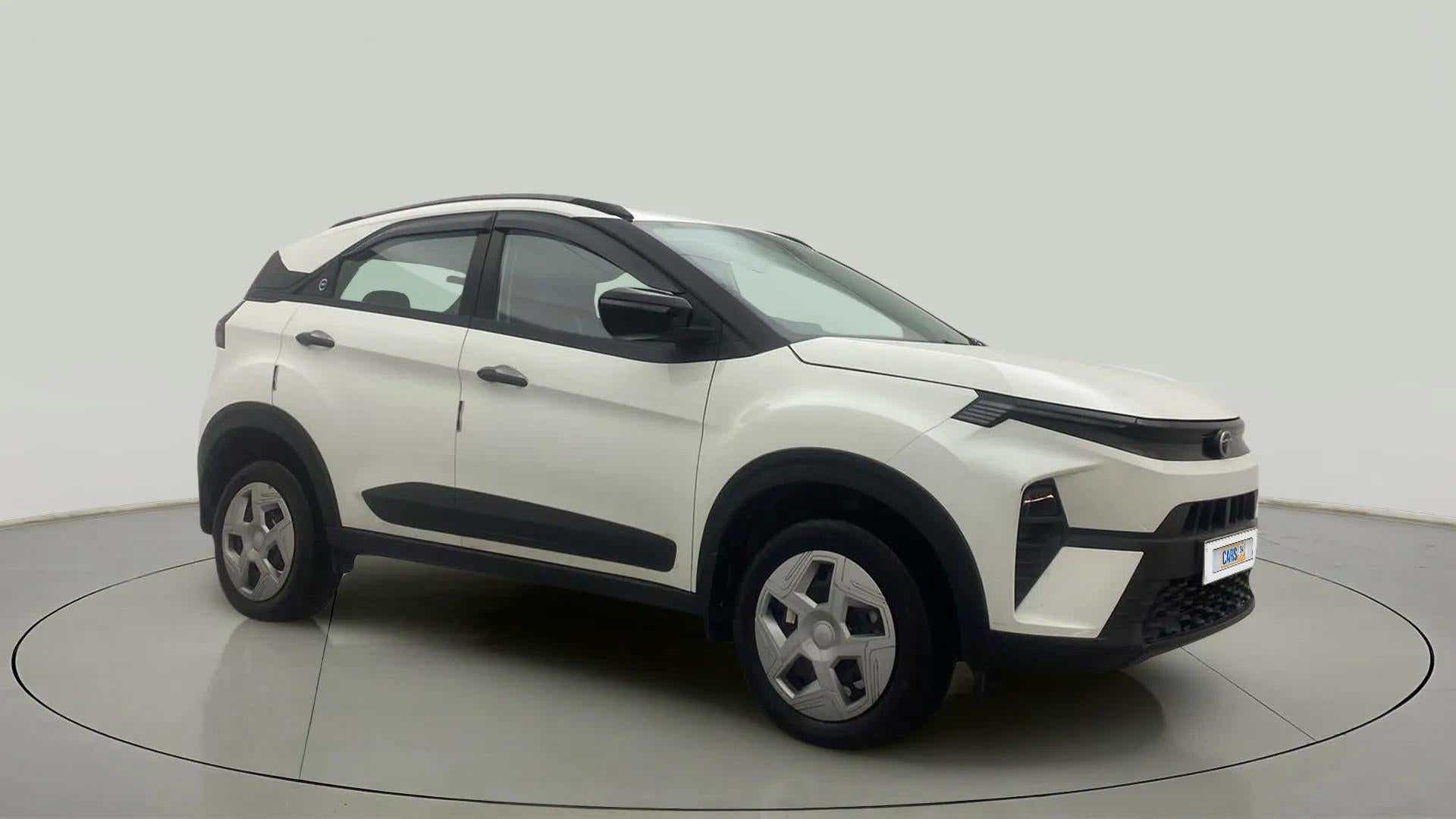 Front three-quarter view of a Tata Nexon