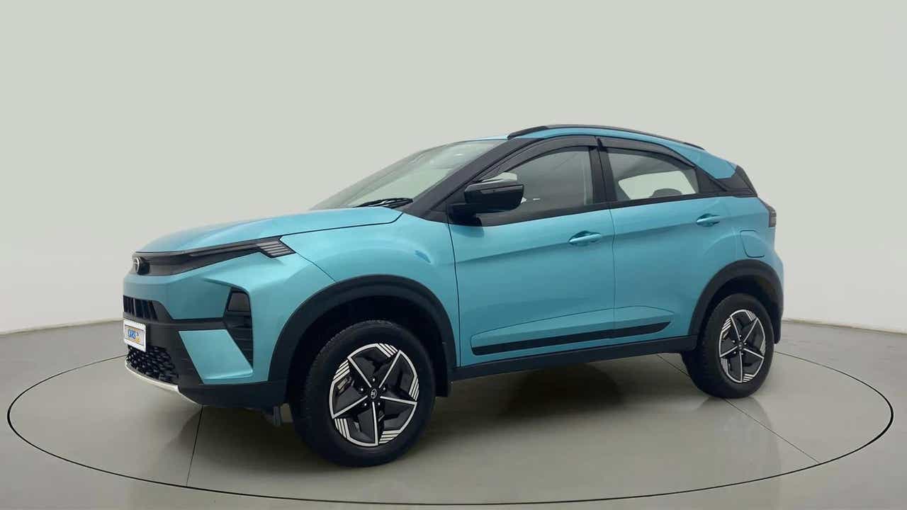 Front-side view of a Tata Nexon