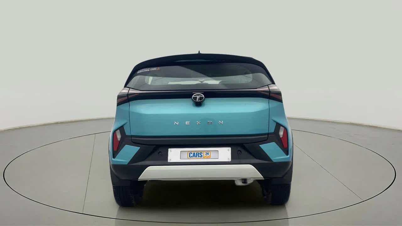Rear view of a Tata Nexon