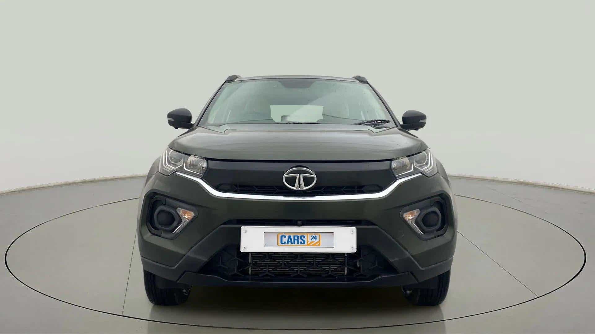 Front view of a Tata Nexon 2017-2023