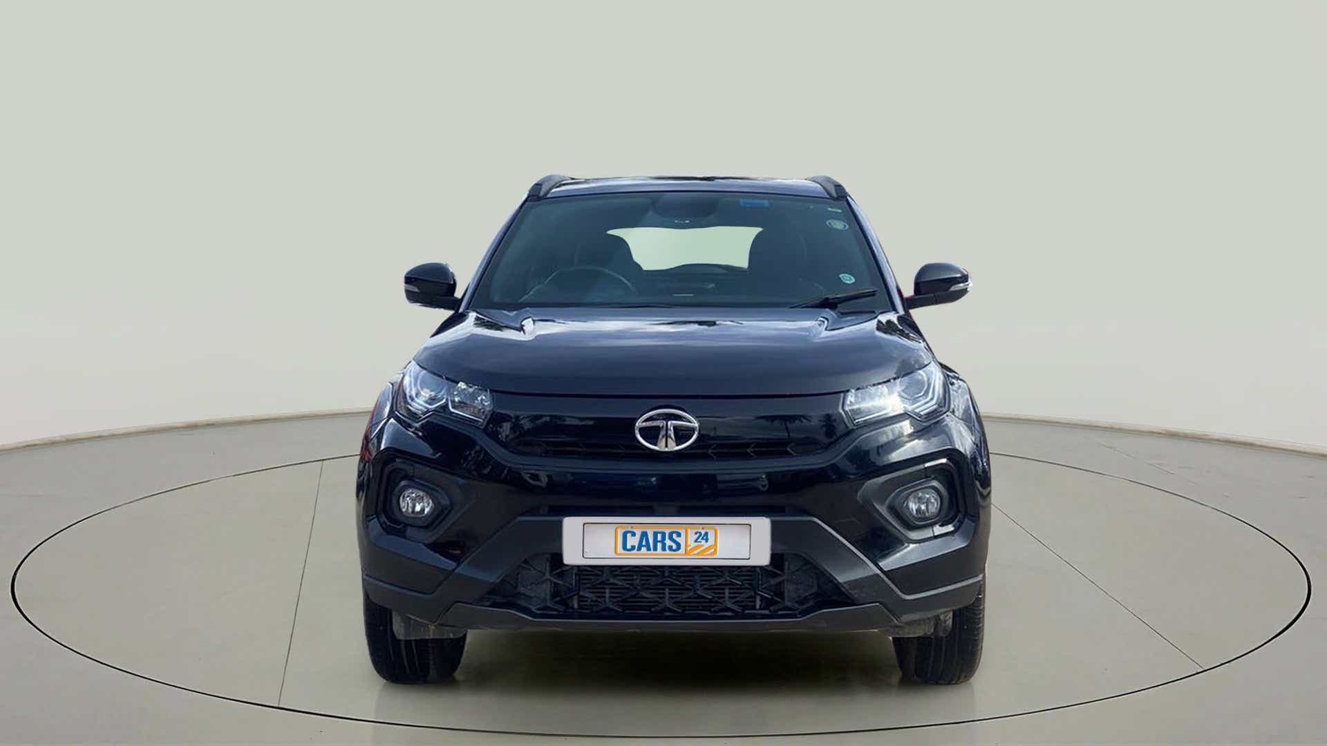 Front view of a Tata Nexon 2017-2023