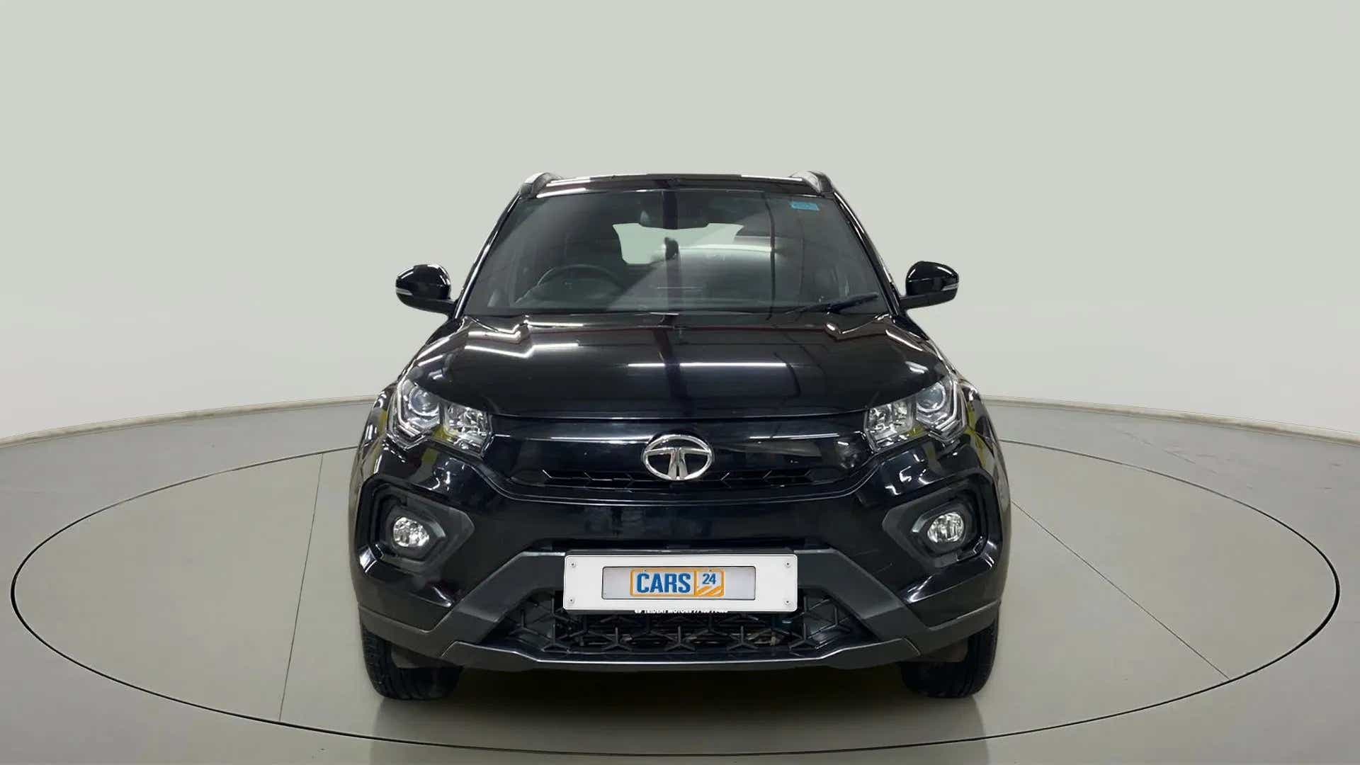 Front view of a Tata Nexon 2017-2023