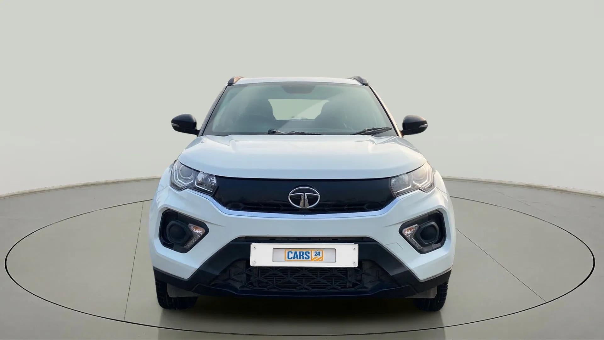 Front view of a Tata Nexon 2017-2023