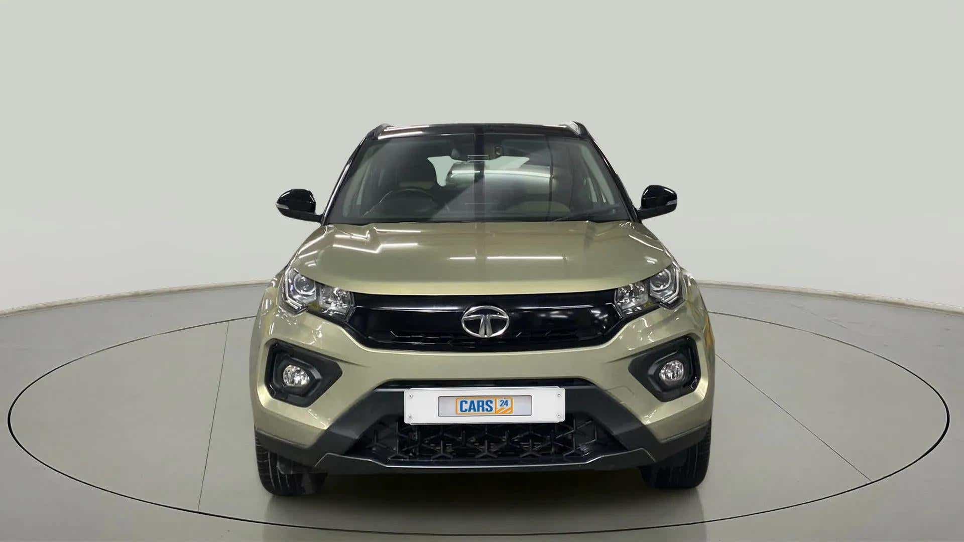 Front view of a Tata Nexon 2017-2023