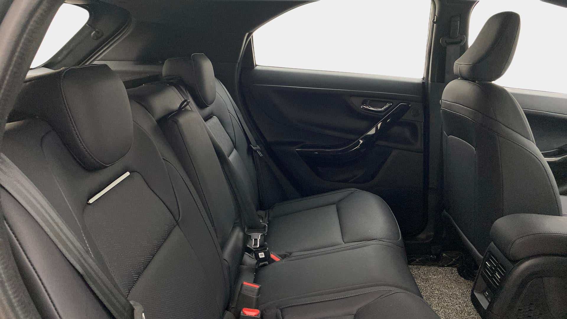 Rear seat view of a Tata Nexon