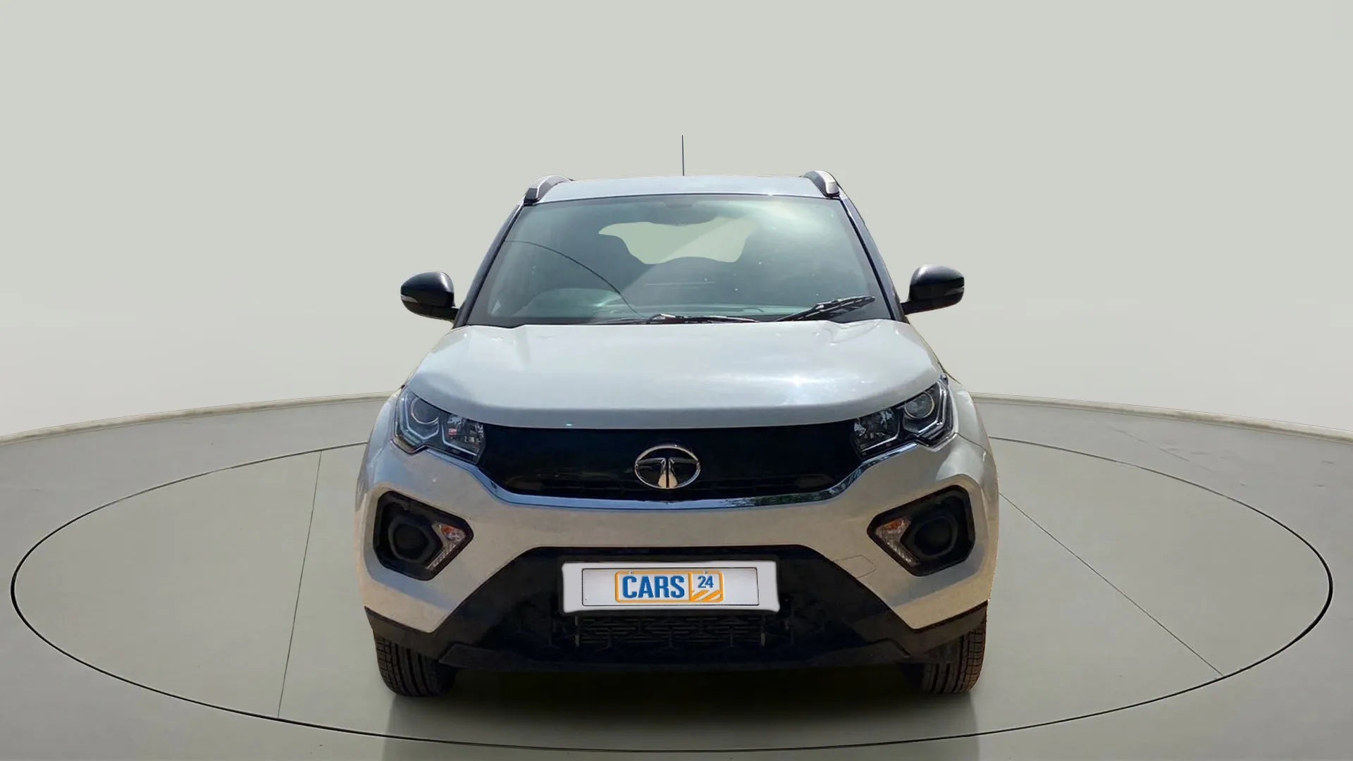 Front view of a Tata Nexon 2017-2023