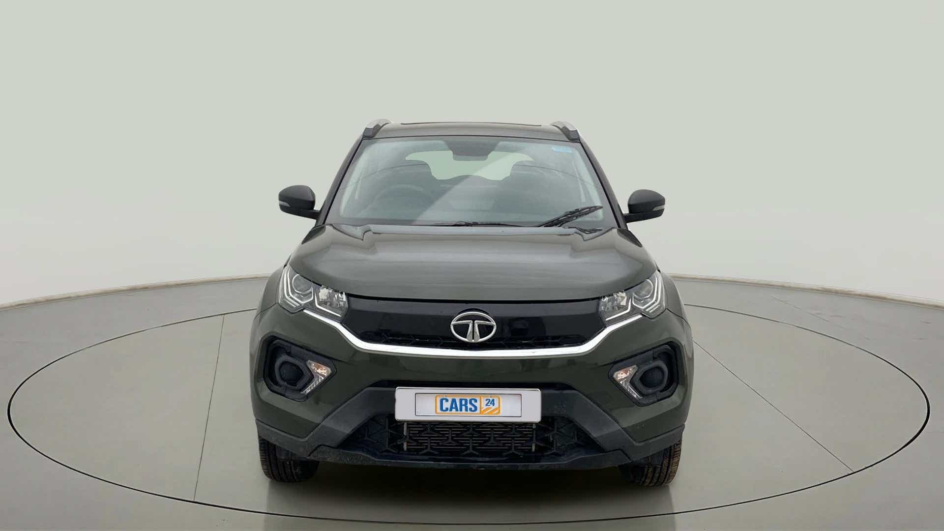 Front view of a Tata Nexon 2017-2023