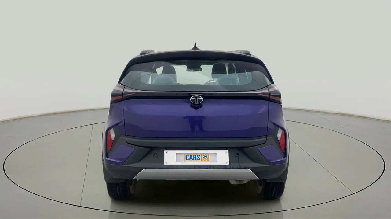 Rear view of a Tata Nexon