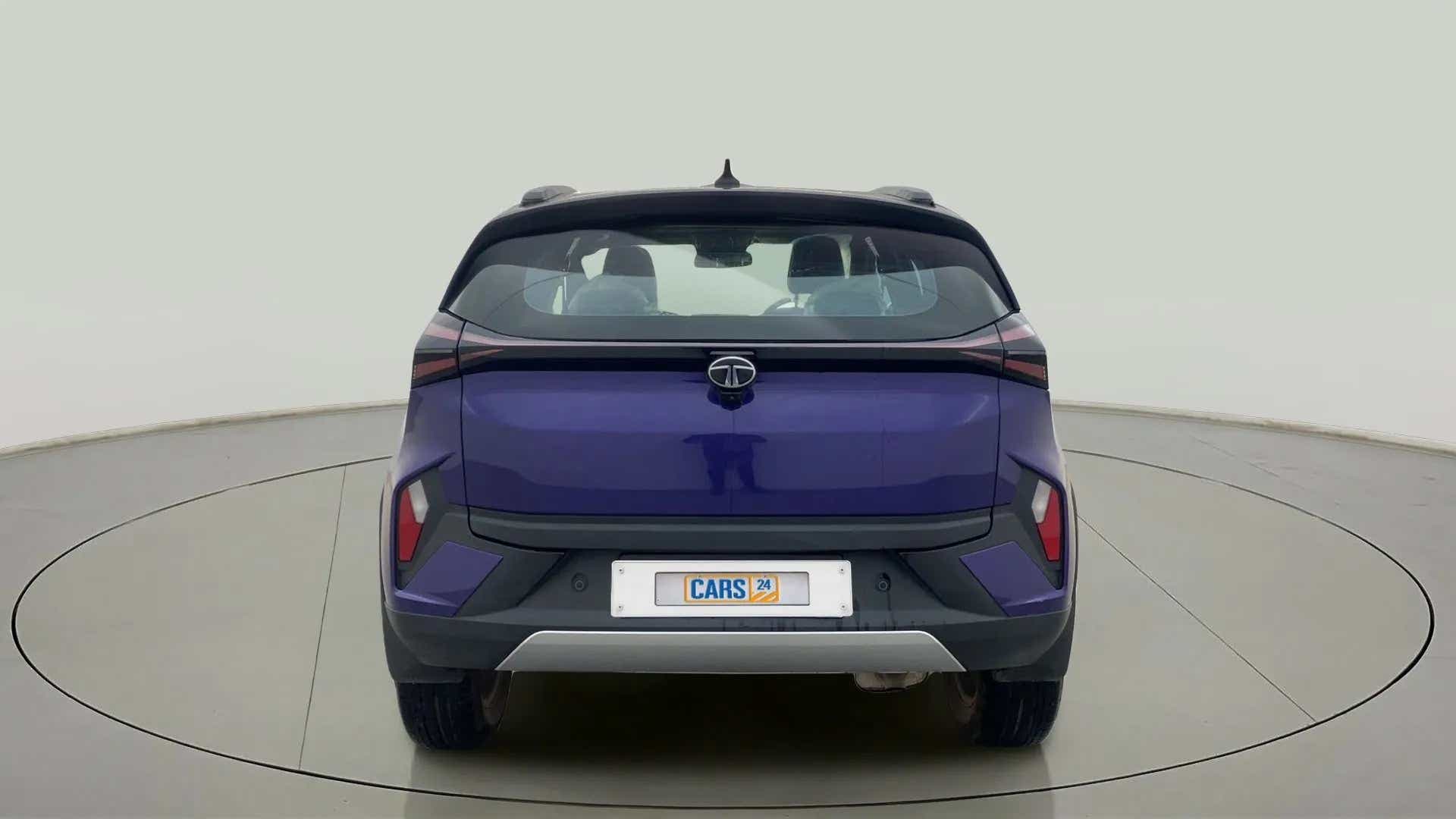 Rear view of a Tata Nexon