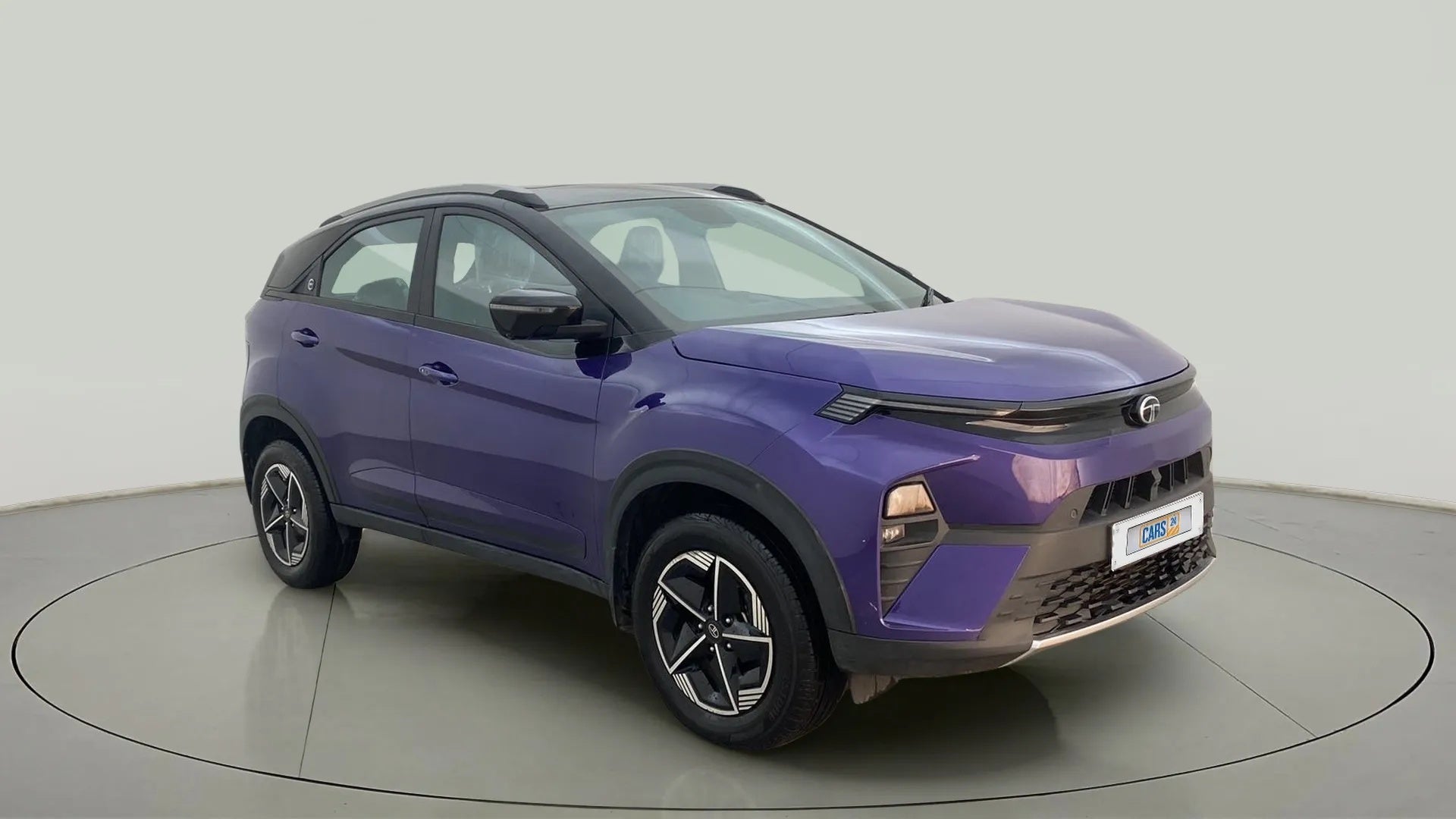 Front three-quarter view of a Tata Nexon