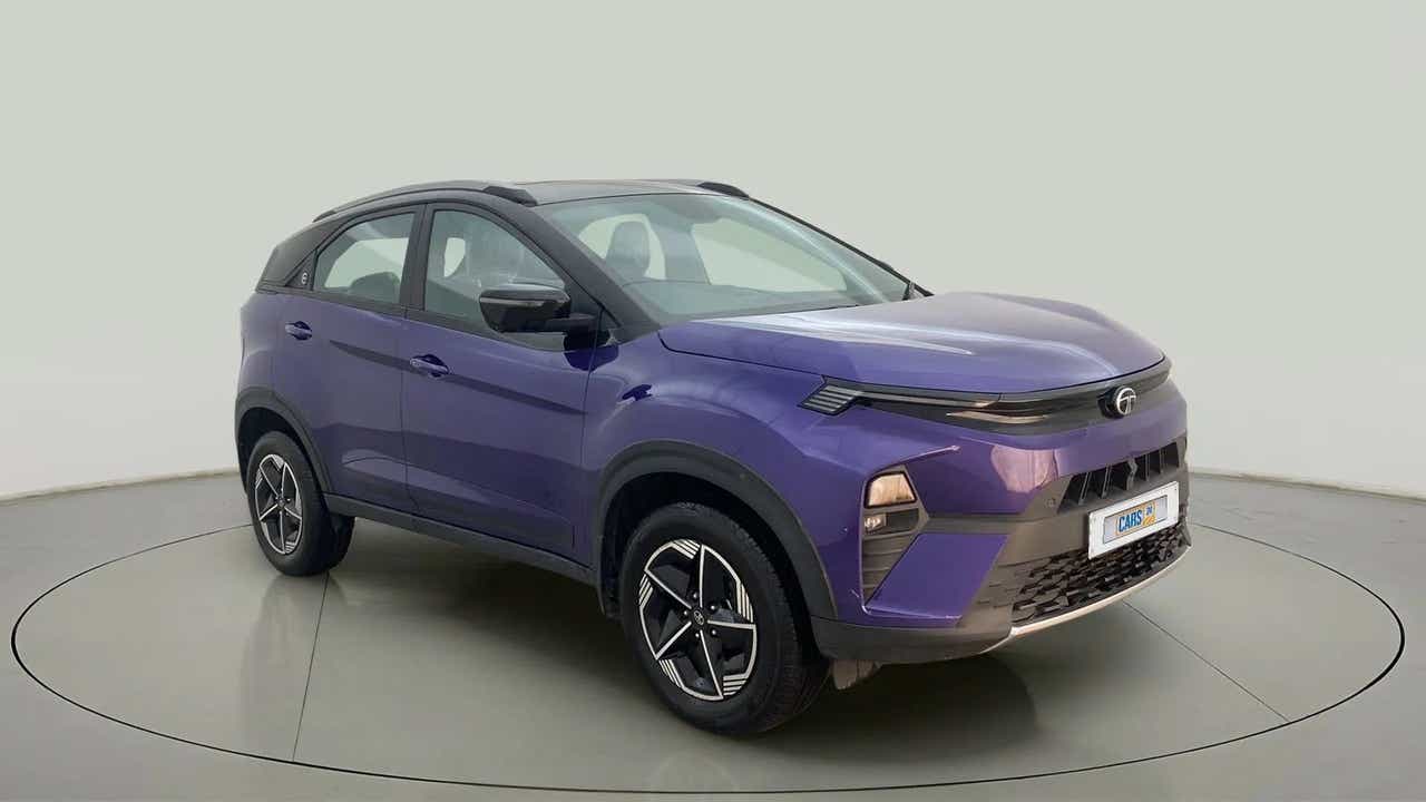 Front three quarter view of a Tata Nexon
