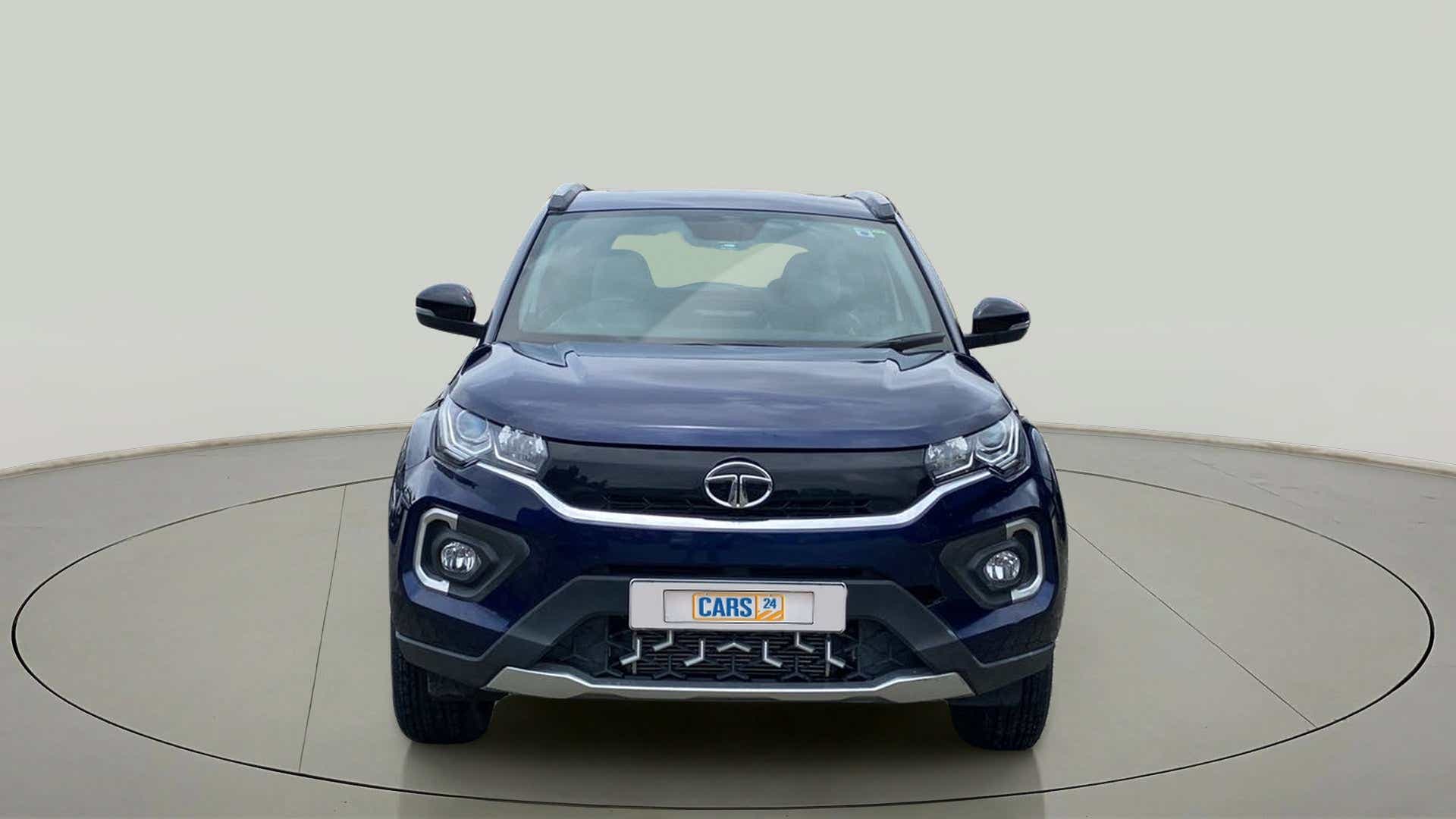 Front view of a Tata Nexon 2017-2023
