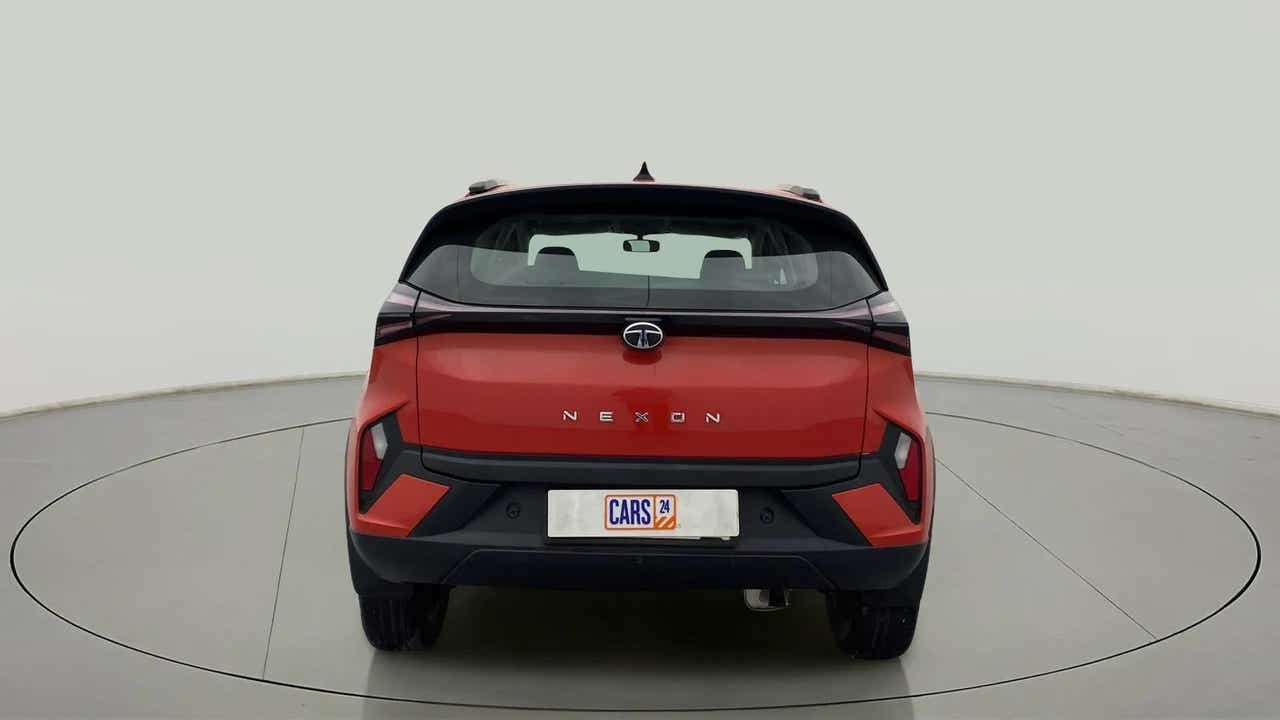 Rear view of a Tata Nexon