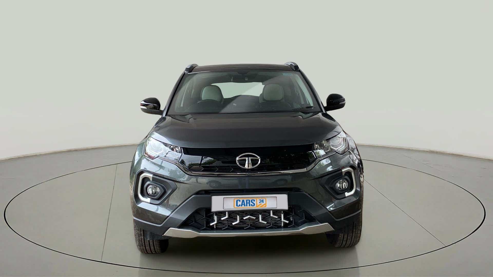 Front view of a Tata Nexon 2017-2023