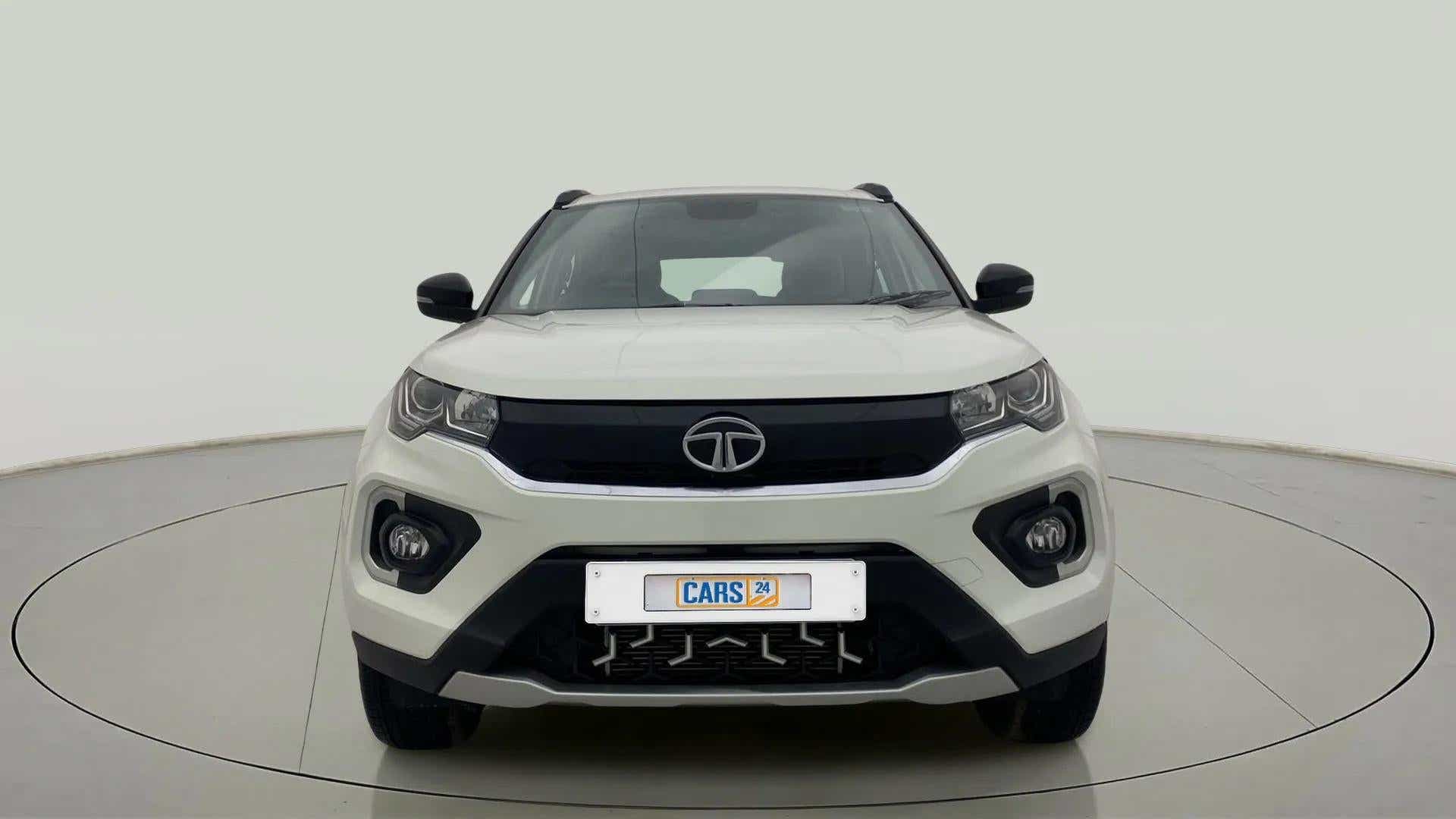 Front view of a Tata Nexon 2017-2023