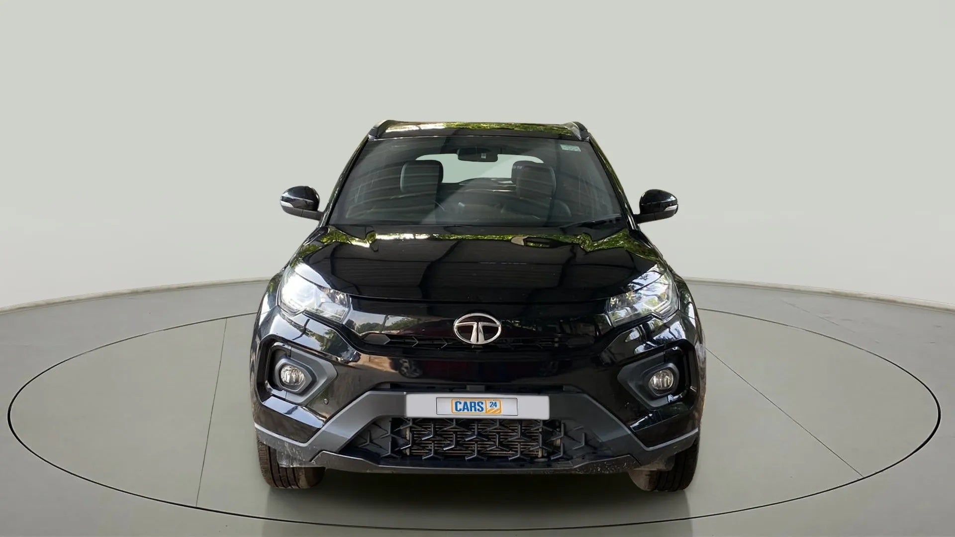 Front view of a Tata Nexon 2017-2023