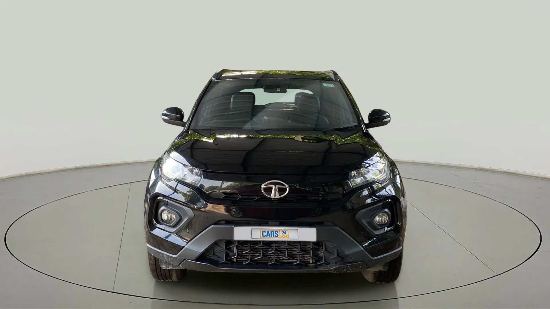 Front view of a Tata Nexon 2017-2023