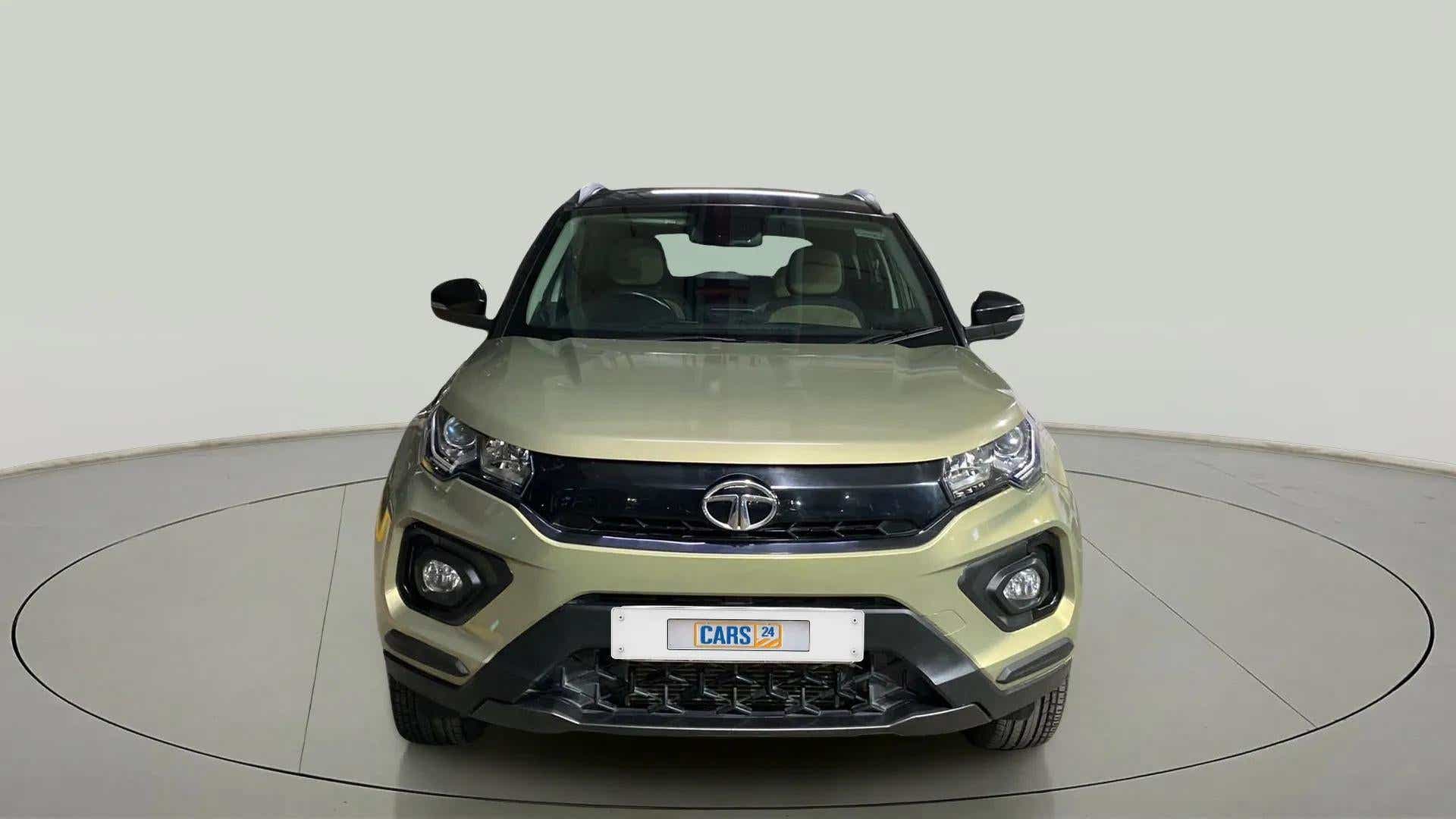 Front view of a Tata Nexon 2017-2023