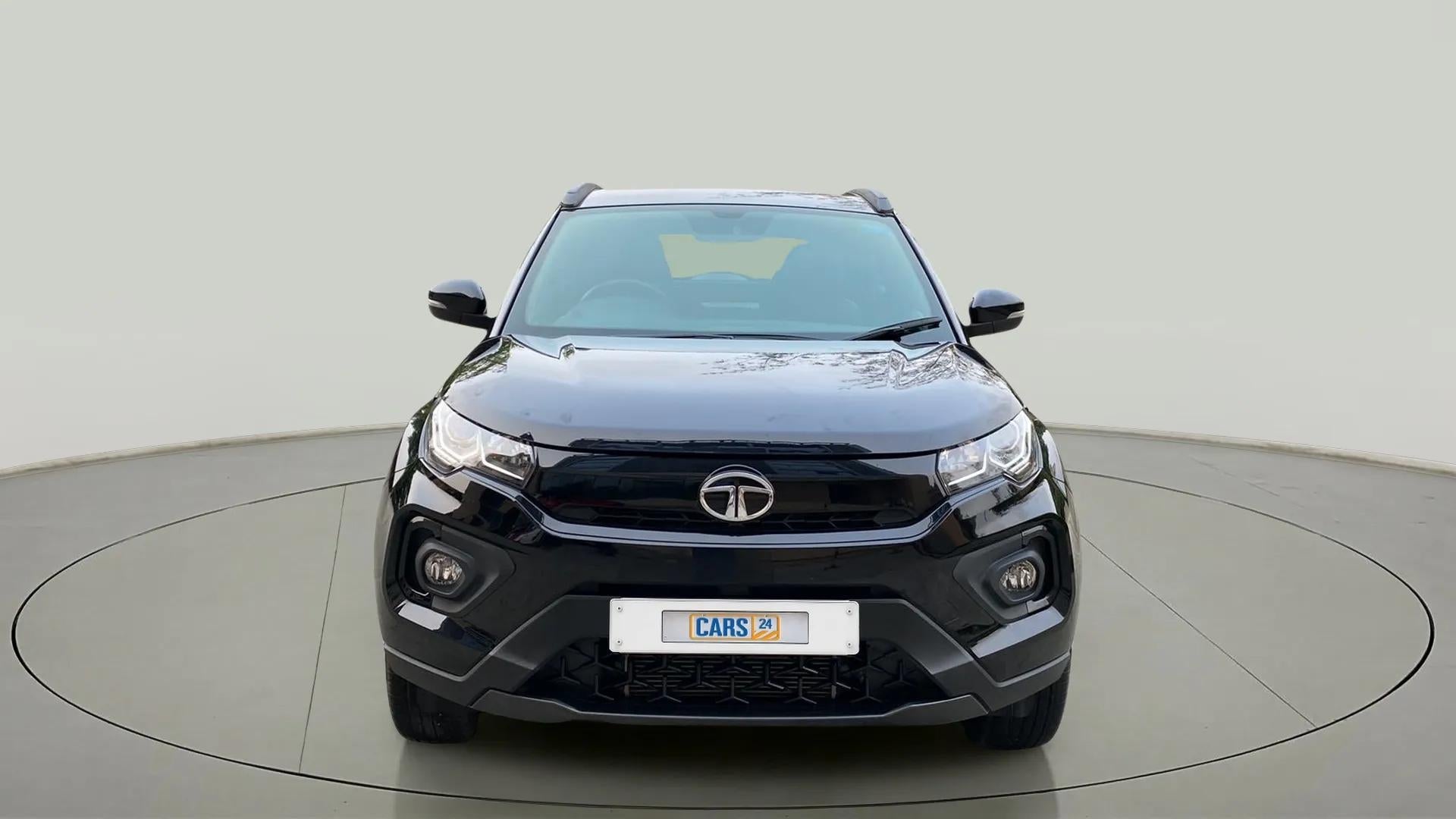 Front view of a Tata Nexon 2017-2023