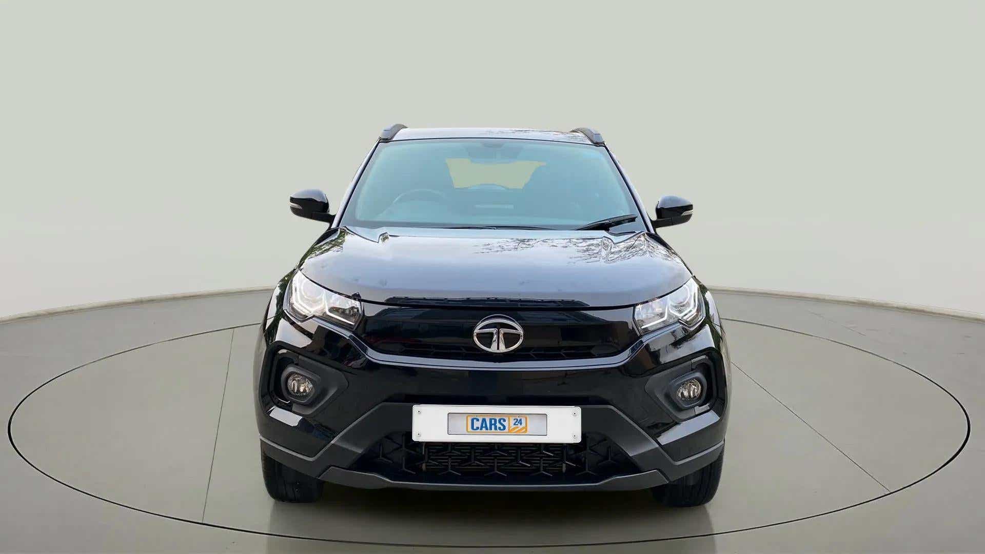 Front view of a Tata Nexon 2017-2023