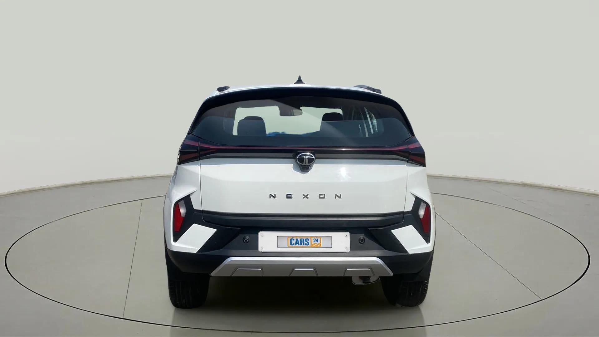 Rear view of a Tata Nexon