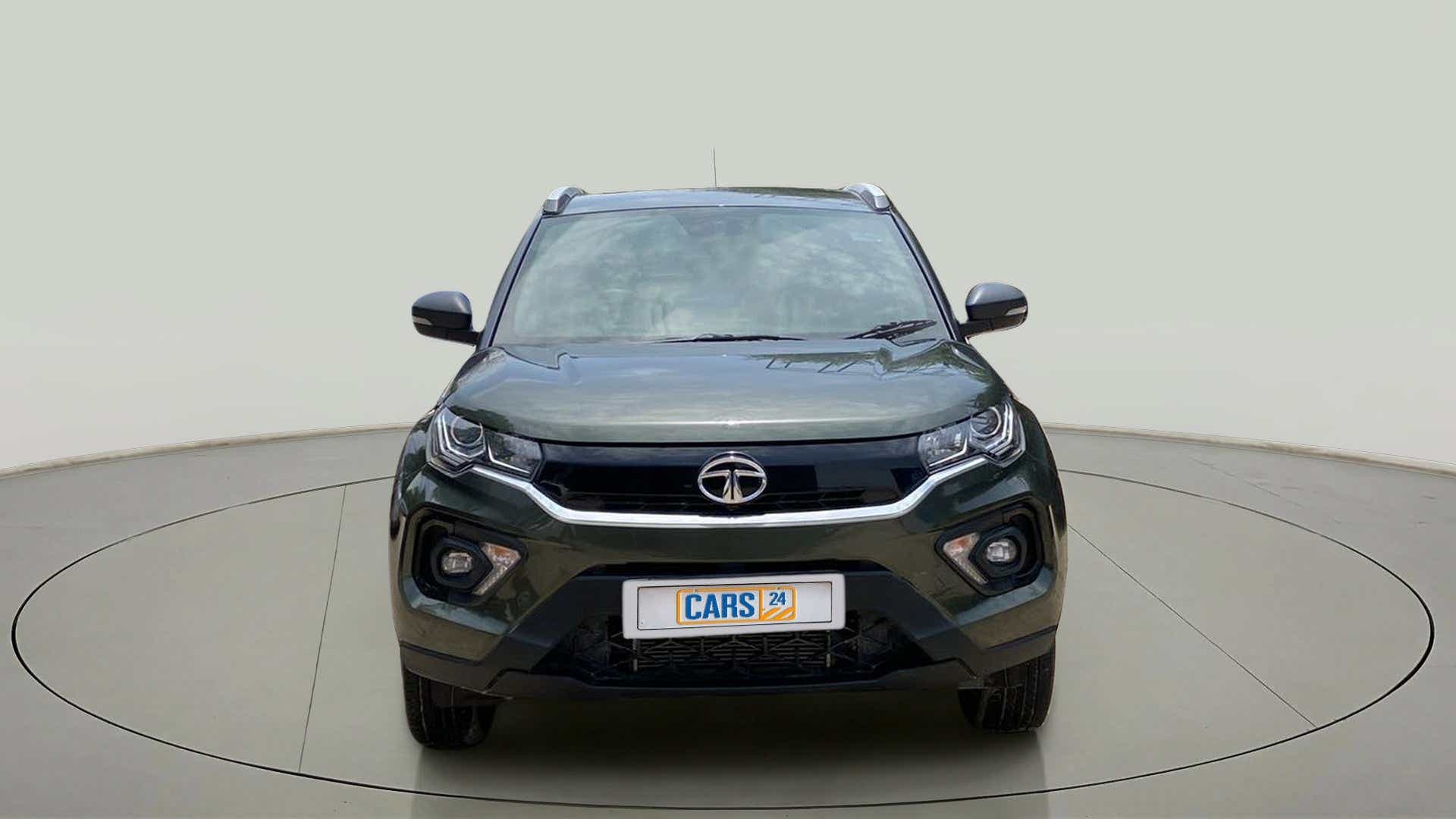 Front view of a Tata Nexon 2017-2023