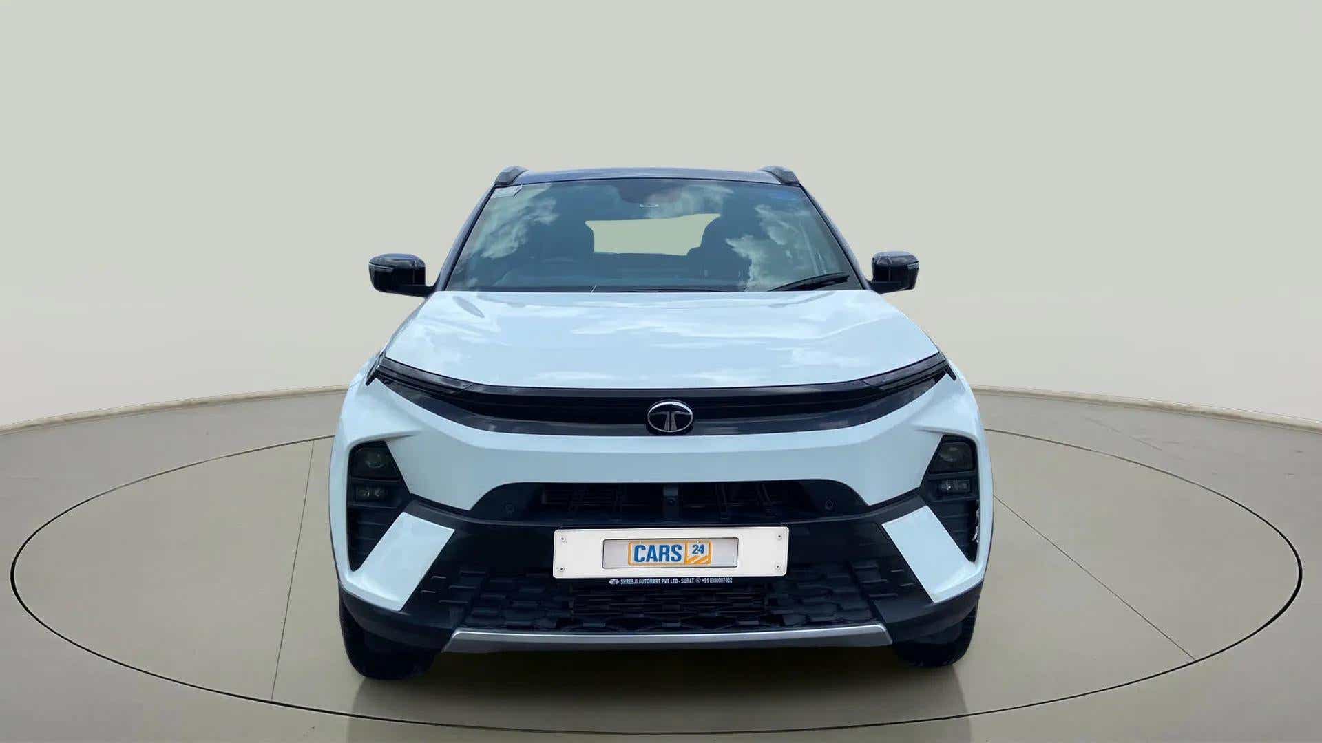 Front view of a Tata Nexon