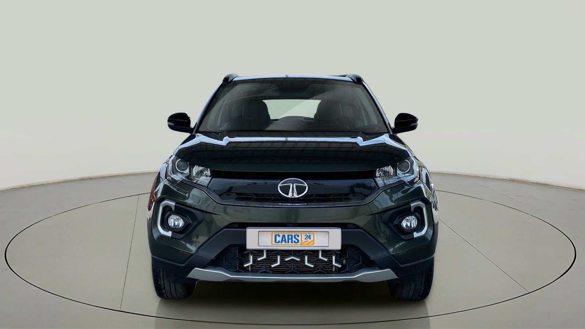 Front view of a Tata Nexon 2017-2023