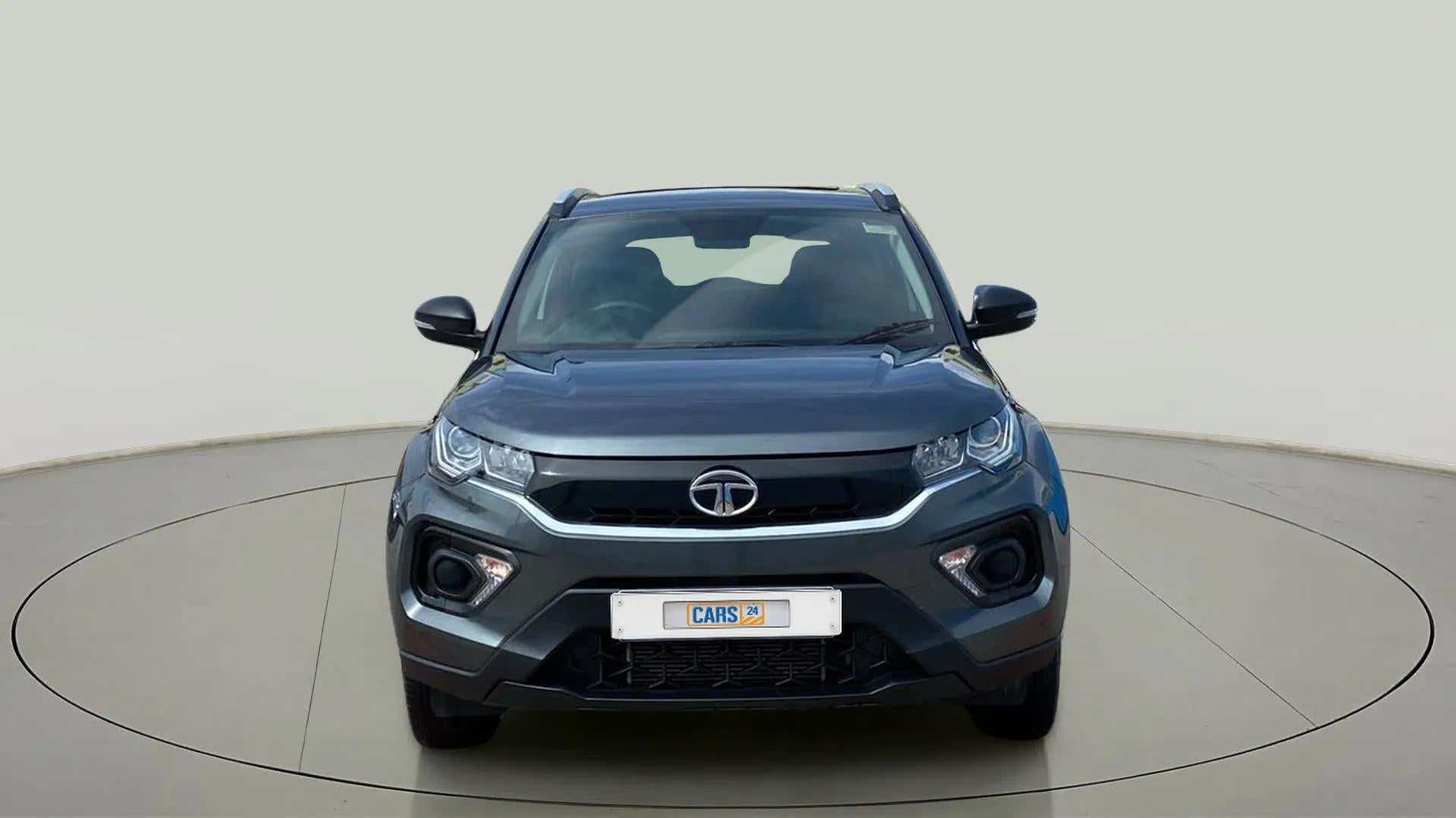 Front view of a Tata Nexon 2017-2023