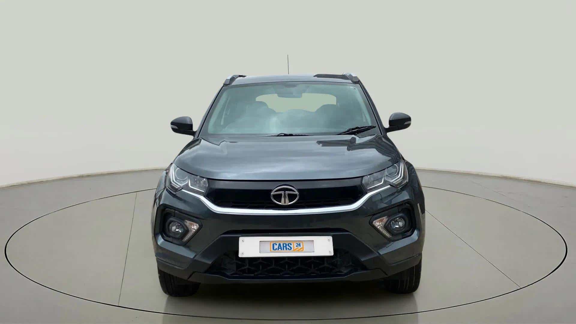 Front view of a Tata Nexon 2017-2023