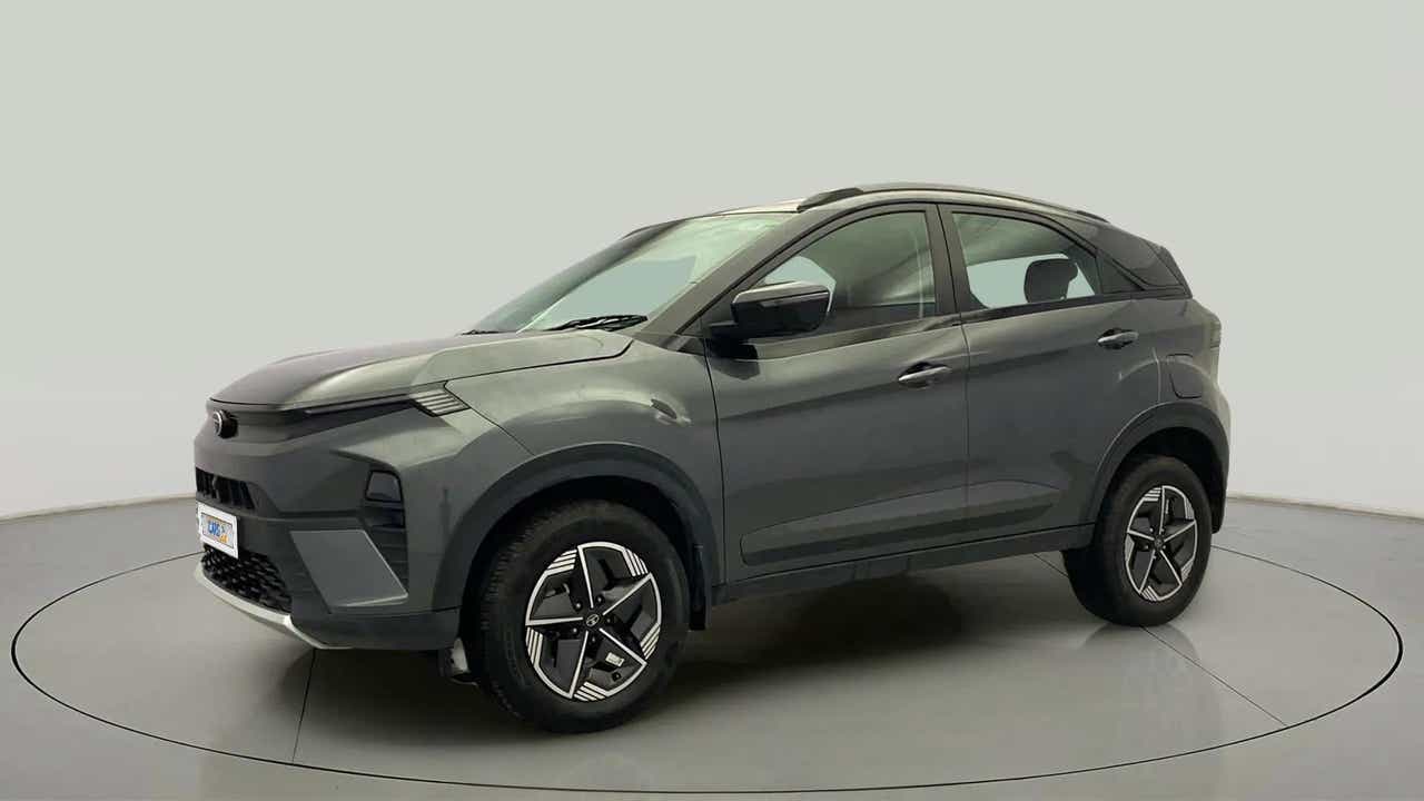 Front three-quarter view of a Tata Nexon