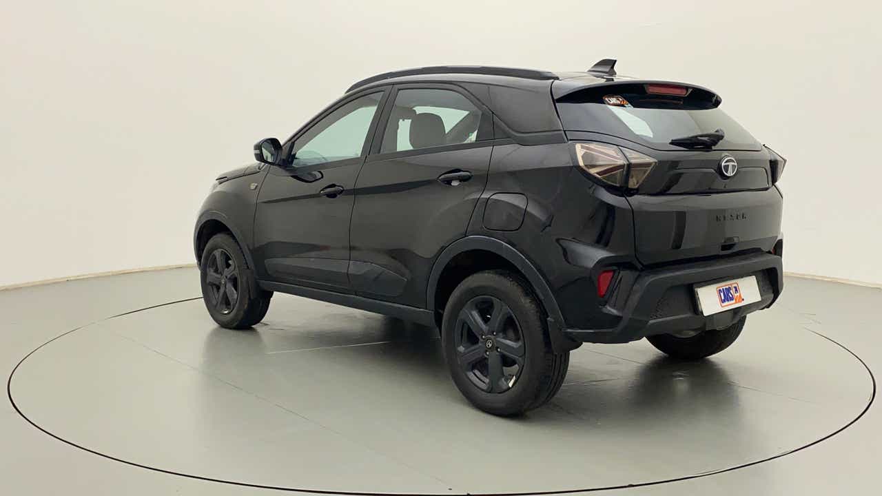 Rear three-quarter view of a Tata Nexon 2017-2023