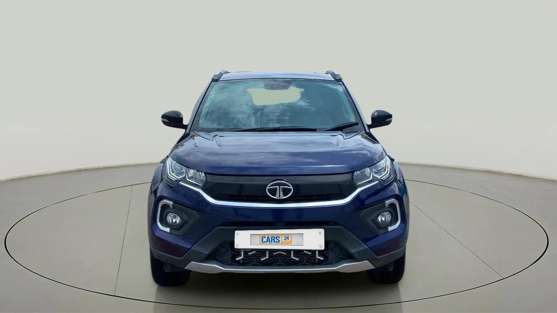 Front view of a Tata Nexon 2017-2023