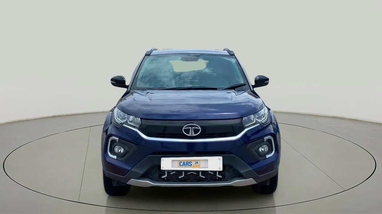 Front view of a Tata Nexon 2017-2023