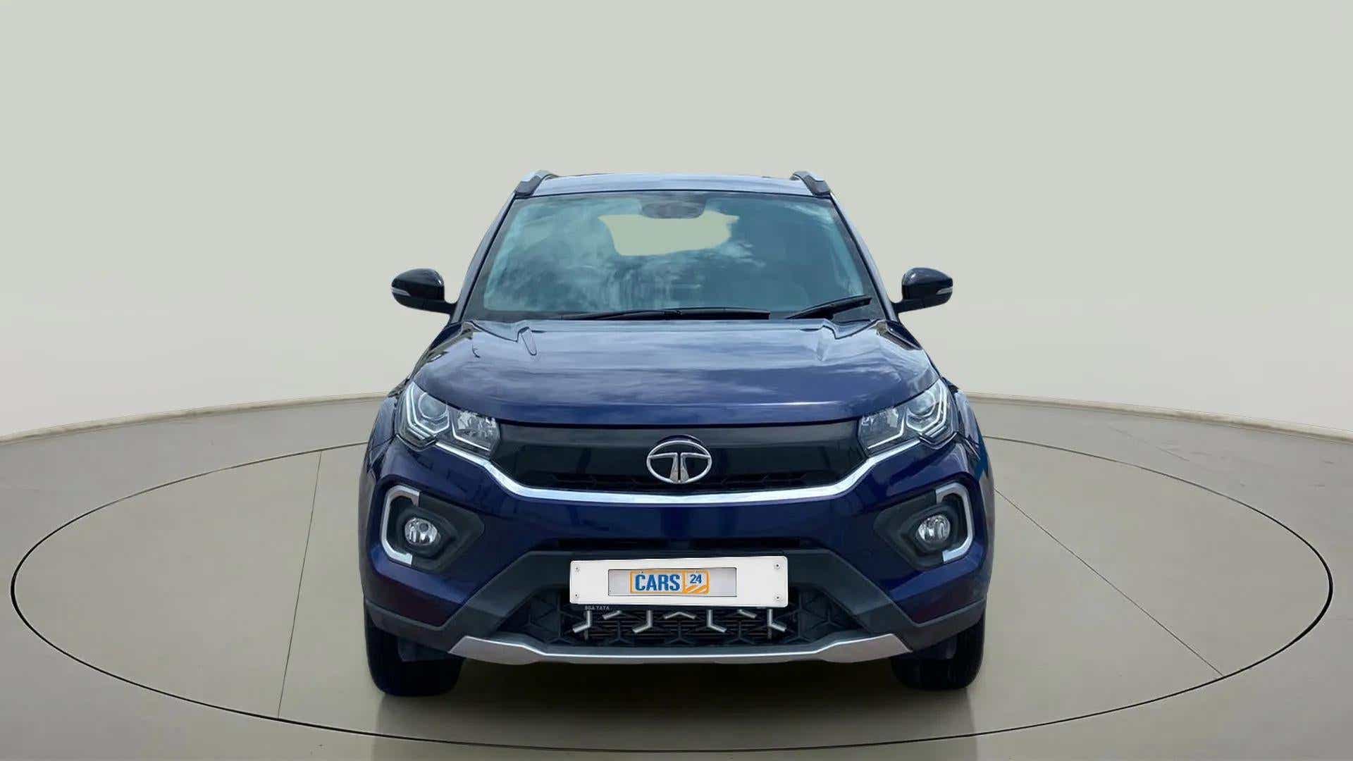 Front view of a Tata Nexon 2017-2023