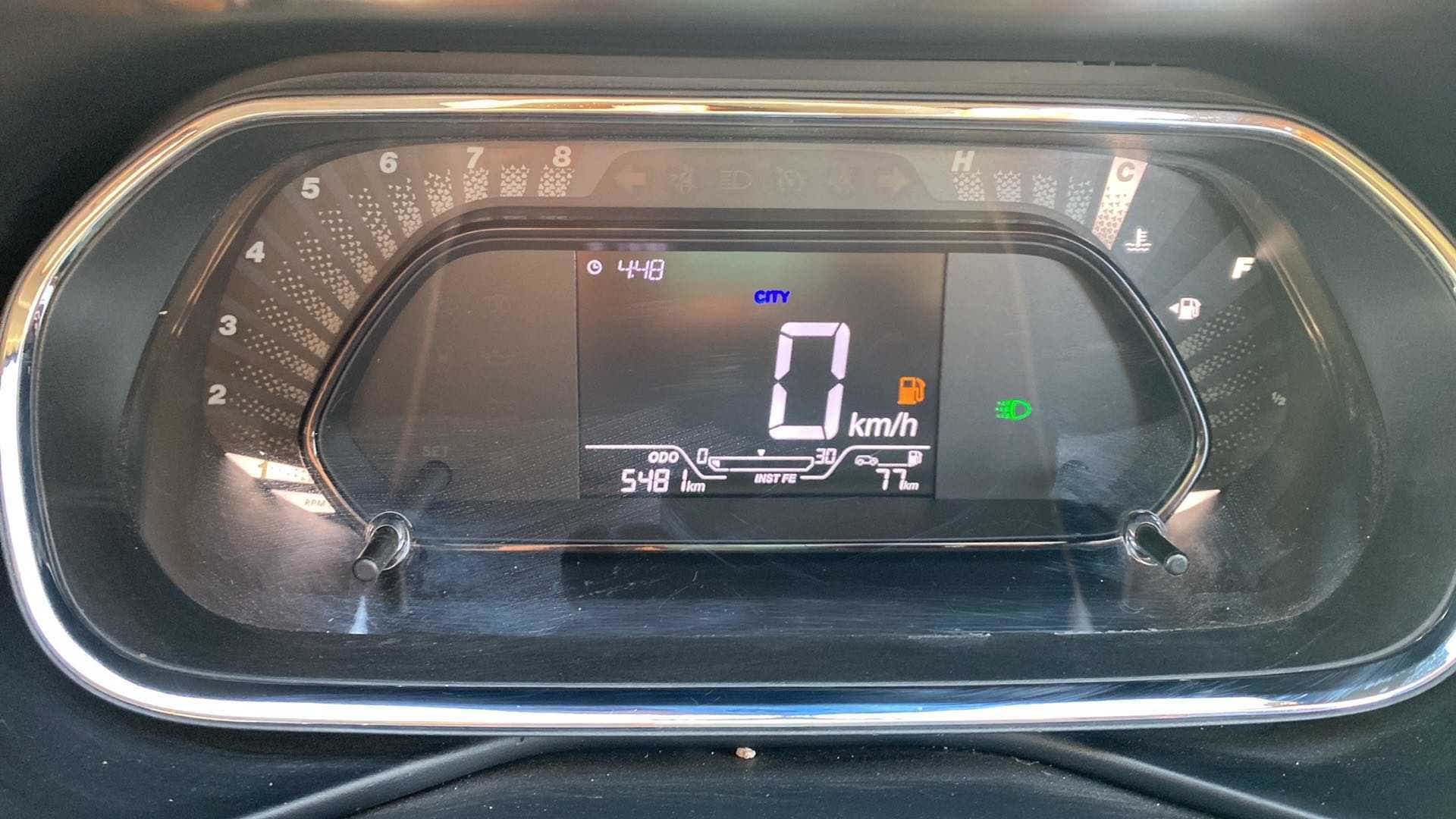 Instrument cluster of a Tata Nexon 2017-2023
