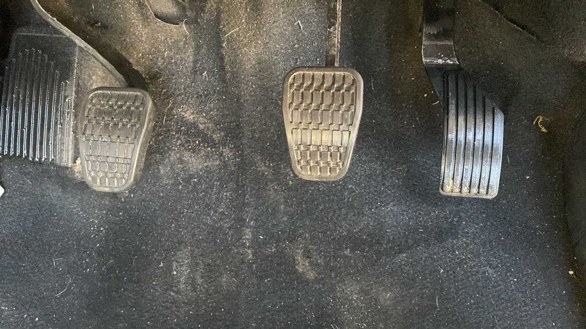 Foot pedals of a Tata Nexon 2017-2023