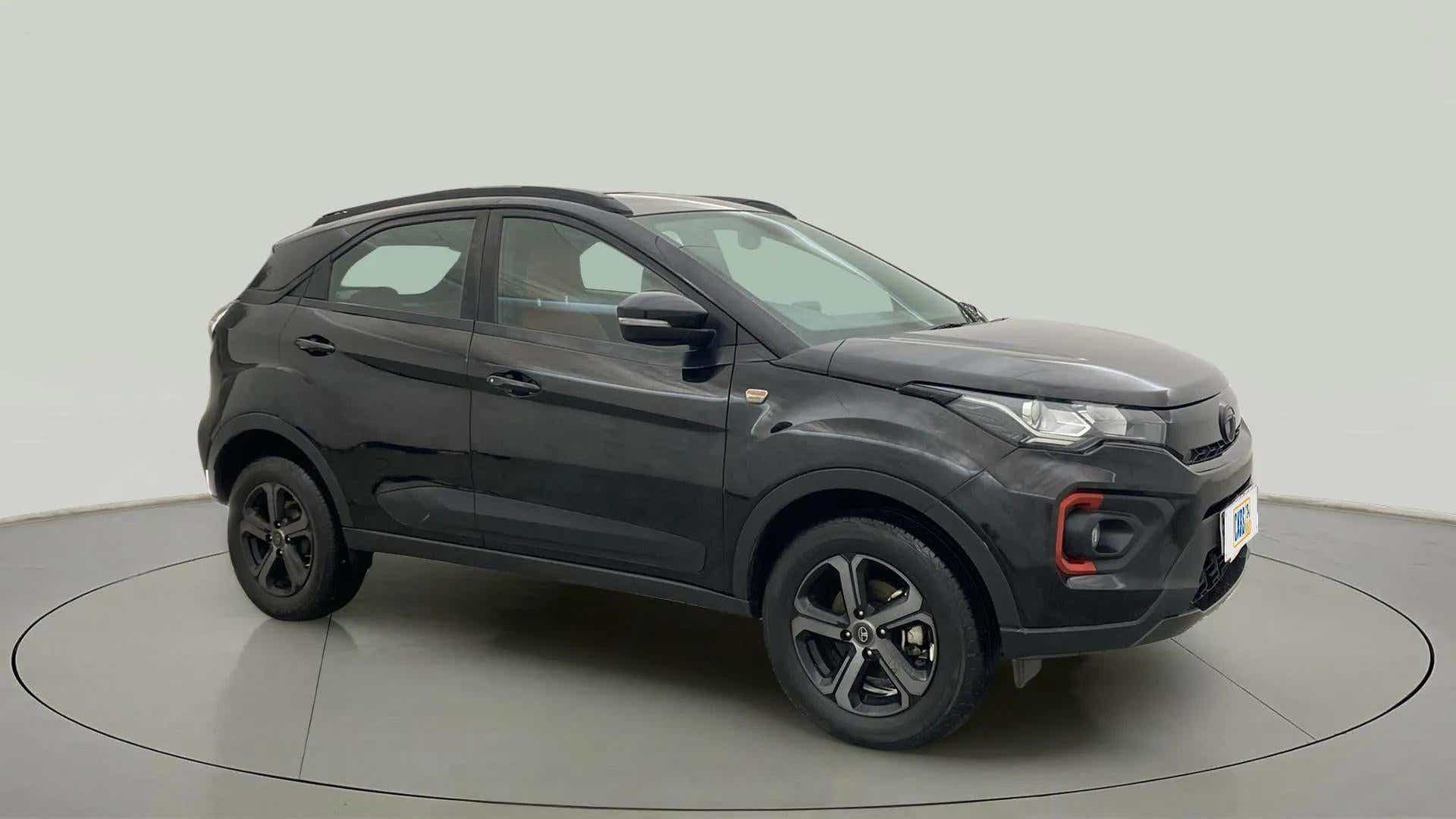 Front-side view of a Tata Nexon 2017-2023