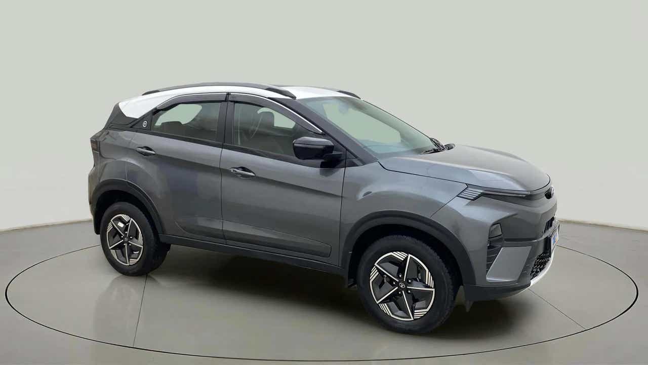 Front side view of a Tata Nexon