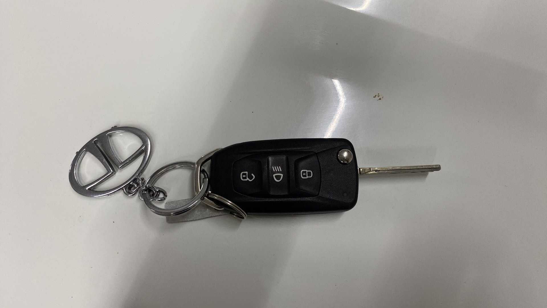 Car key fob and keychain of a Tata Nexon 2017-2023