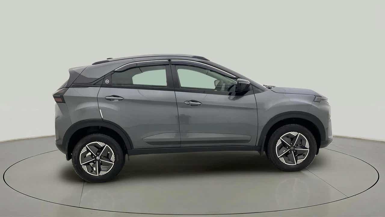 Side view of a Pure Grey Tata Nexon
