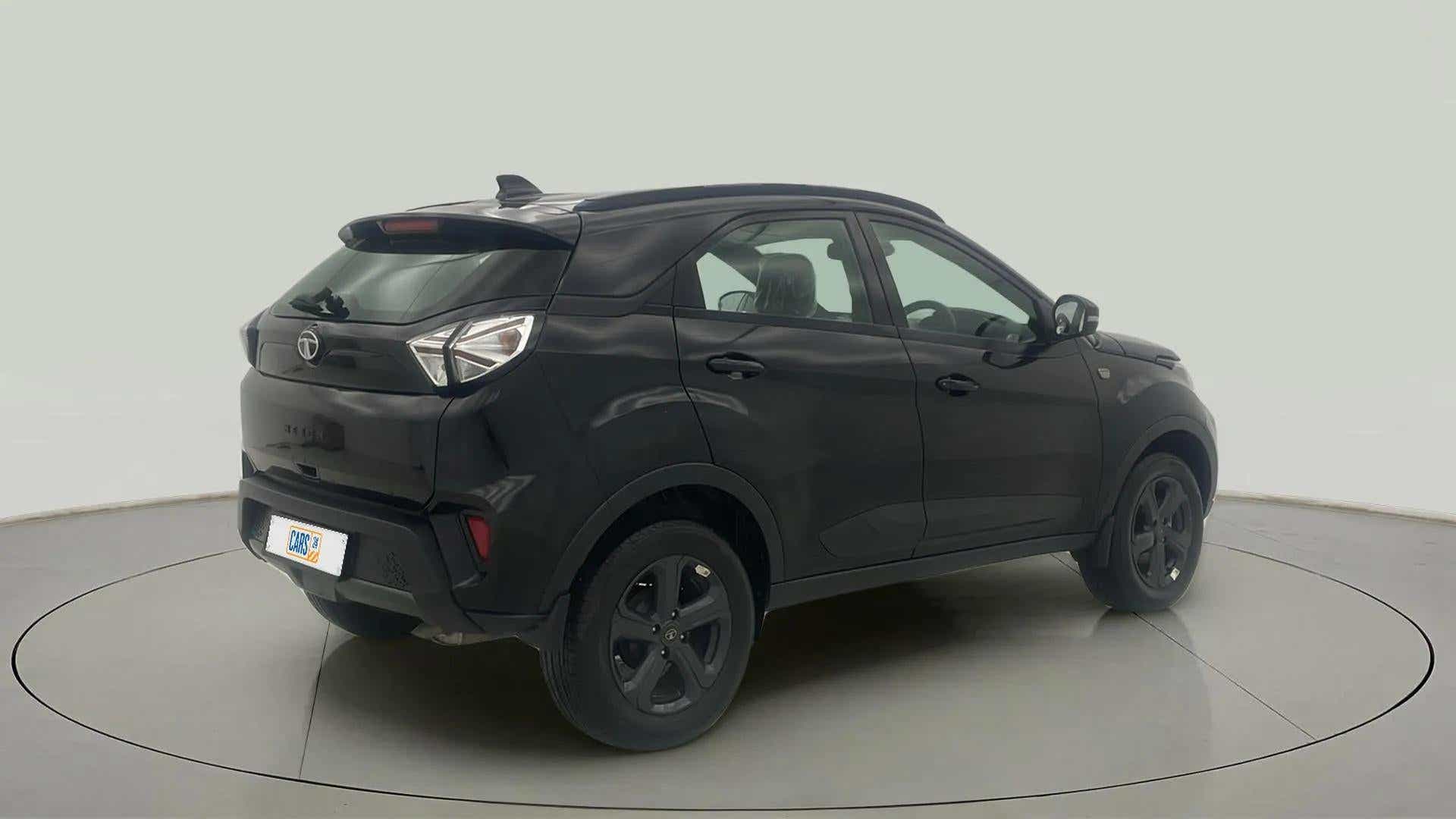 Rear three-quarter view of a Tata Nexon 2017-2023