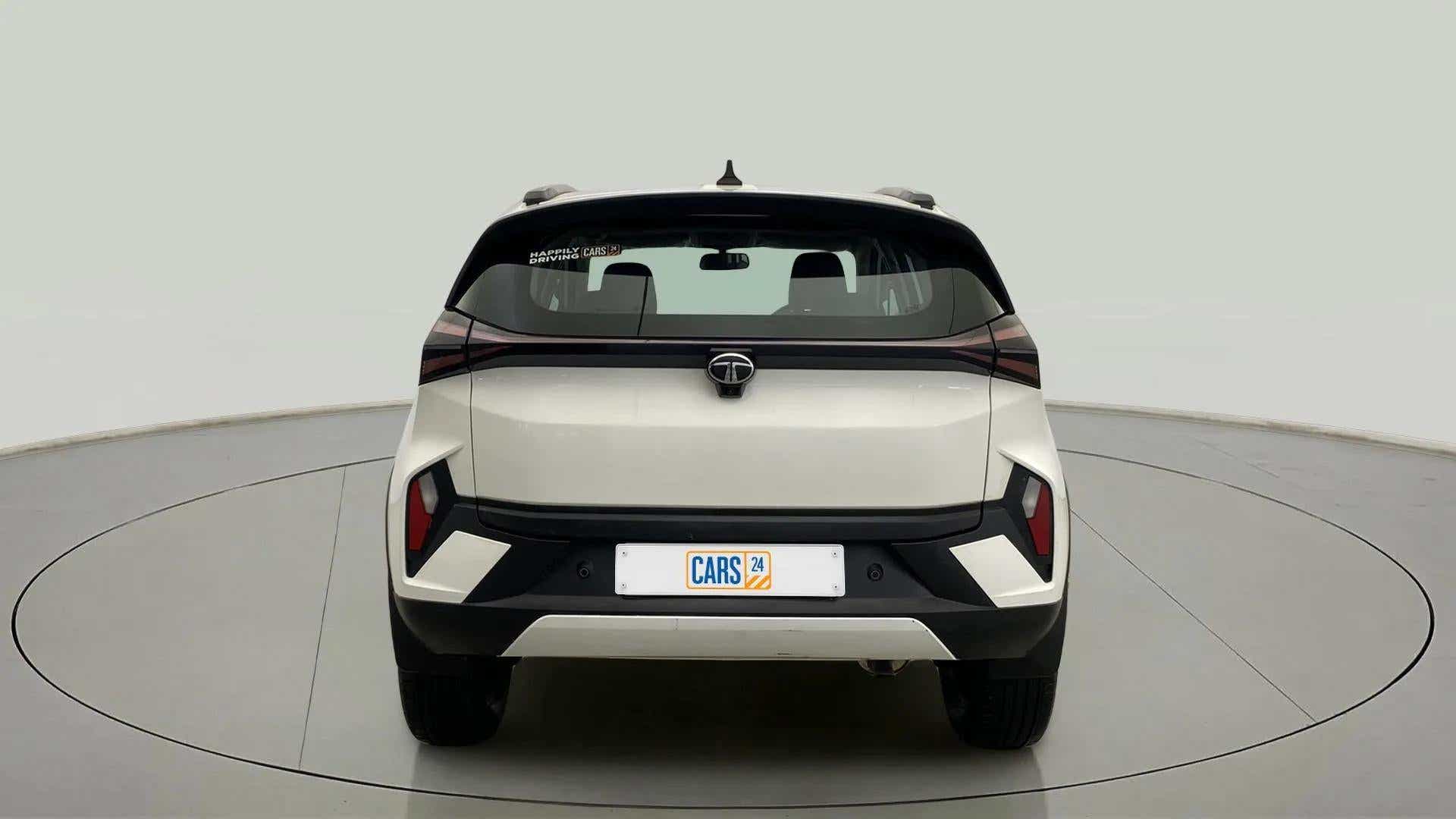 Rear view of a Tata Nexon