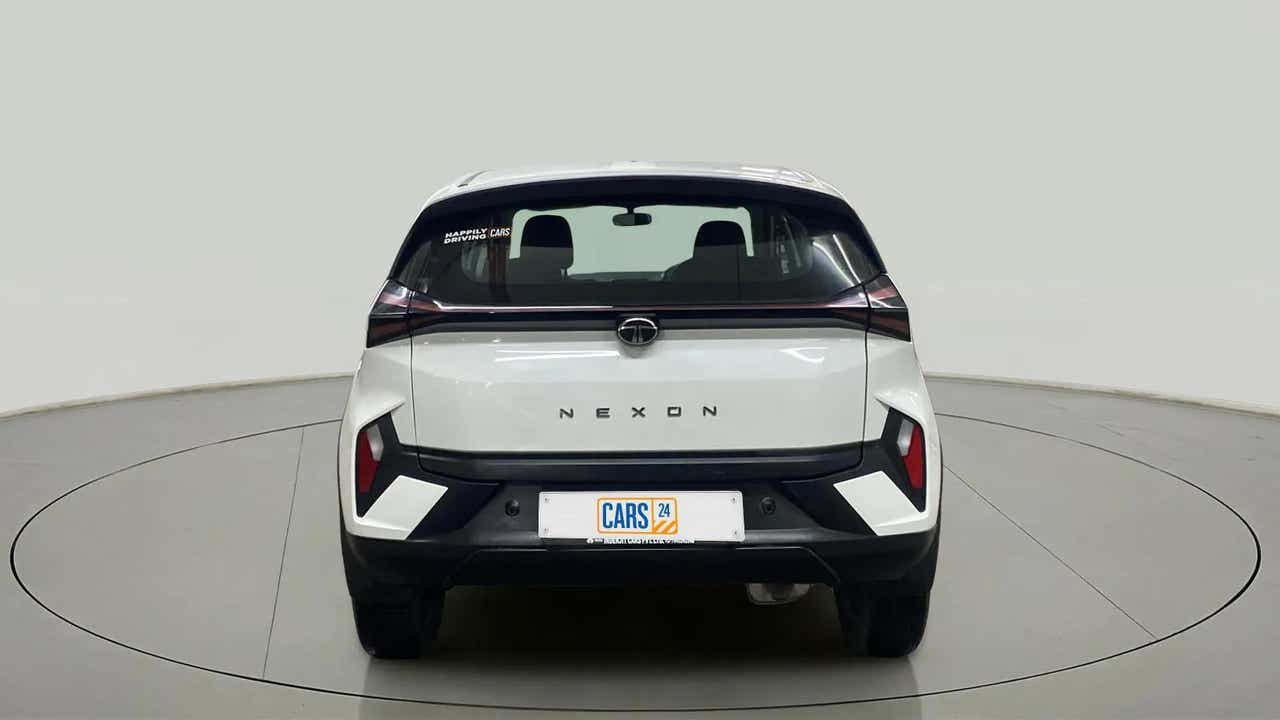 Rear view of a Tata Nexon