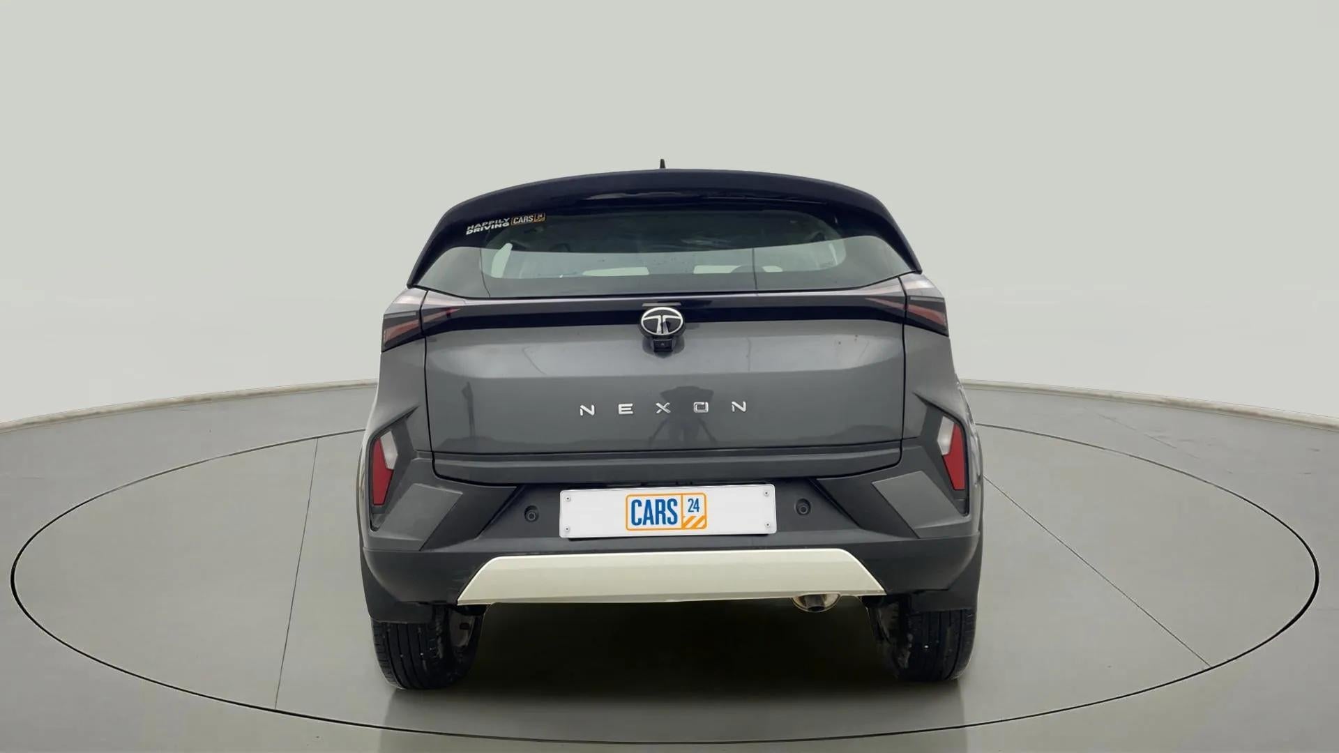 Rear view of a Tata Nexon